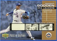 Dwight Gooden, 2002 Upper Deck Piece of History, Game Used Jersey, ERA Leaders!