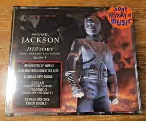 Michael Jackson HIStory Past Present And Future Book 1 1995 2CD set NEW SEALED - Picture 1 of 4