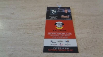  2011 ACE Classic Golf Tournament Day Pass - 2/19/11 - Bernard Langer - EX - Image 1 of 2