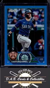 2023 Topps Chrome Update #USC120 Cooper Hummel Blue #/150 Seattle Mariners - Picture 1 of 2