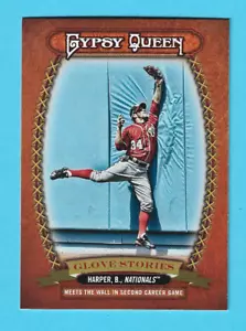 2014 Topps Gypsy Queen Glove Stories Bryce Harper Nationals #GS-BH (KCR) - Foto 1 di 2