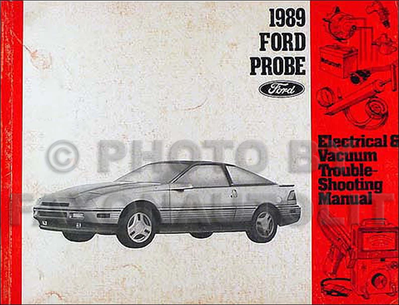 1989 Ford Probe Eléctrico Y Vacío Problemas Manual 89 Originales Evtm - Imagen 1 de 2