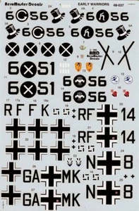 1/48 AEROMASTER Decals 48-037 Early Warriors"Spanish Civil War"RARE ENTROUVABLE - Foto 1 di 6