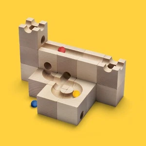 CUBORO STANDARD 16 Starter Set marbles toy construction building wood made Swiss - Picture 1 of 13