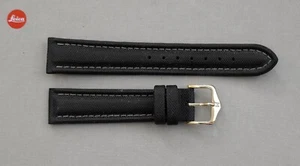 New NOS HIRSCH Pro Sport 100m Water Resistant Military Matte Black 18mm 18/16 - Picture 1 of 3