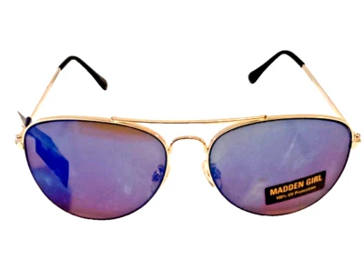 GAFAS DE SOL STEVE MADDEN NIÑA MUJER 100% PROTECCIÓN UV AZUL IRIDISCENTE NUEVAS Foto 1 de 4