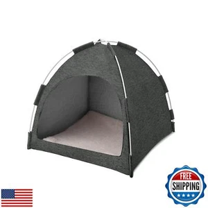 Cat Tent Cave House with Non-Deformable Elastic Fiber Frame and Removable Cus - Picture 1 of 5