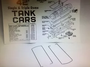 Athearn HO 42' Tank Car Parts - Part #15508 Two (2) Pairs of Metal Hand Railings - Picture 1 of 1