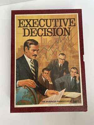 Executive Decision Game 3M 1971 Avalon US Version VINTAGE Fun Business basics - Image 1 of 4