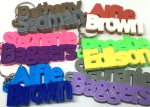 ETIQUETA/LLAVEROS GRUESOS PERSONALIZADOS PARA NIÑOS - NOMBRE Y APELLIDOS - Imagen 1 de 16