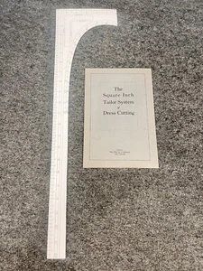 Vintage The Square Inch Tailor System Of Dress Making Tool & Instructional Book - Picture 1 of 11
