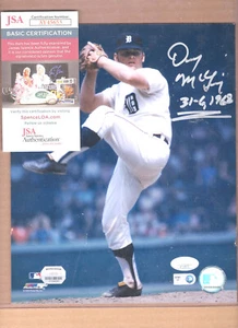 DENNY MCLAIN HOF Signed "31-6, 1968" Autograph 8x10 Color Photo Tigers JSA 💎COA - Picture 1 of 3