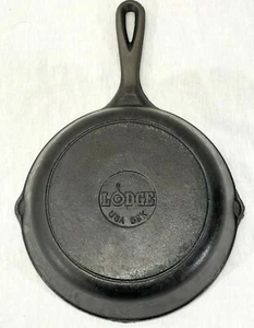 Lodge USA 5SK Cast Iron 8" Skillet Frying Pan w/Double Pouring Spouts Vintage - Picture 1 of 10