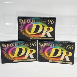 3x FUJI DR90 & DR90 Blank Cassette Tapes 90/60min - BRAND NEW - Picture 1 of 3