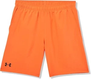 UNDER ARMOUR ' WOVEN SHORT ' ORANGE ' BOYS ' SIZE MEDIUM - Picture 1 of 3
