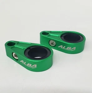 atv brake line clamps brakes Alba Racing Green BLC G - Picture 1 of 2