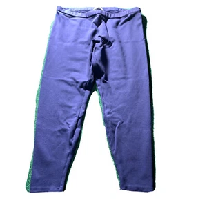 Lands End Pants Women's 1X Plus Size 16 18 Dress Active Yoga Stretch Navy Blue - Picture 1 of 10