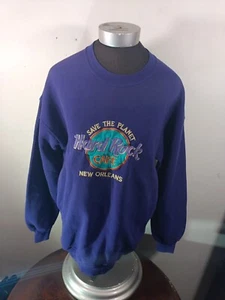 Vintage Hard Rock Cafe New Orleans Shirt Damen Jugend XL USA Mehrfarbig Grafik - Bild 1 von 10