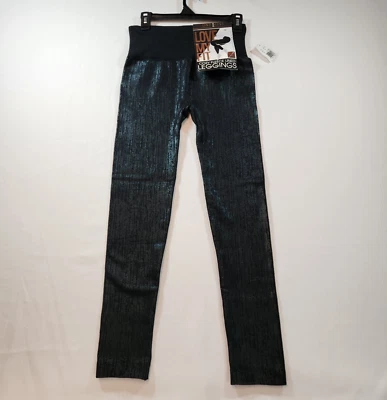 One5One Love My Fit Womens Legging Size L/XL 10-16 Fleece Lined Shiny Black NWT - Image 1 of 4