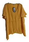 Ladies Yellow/Orange Tunic Top Size 26/28 Evans Avenue Brand New With Tags. Gift