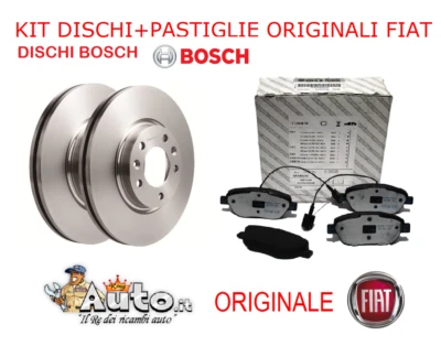 KIT PASTIGLIE + DISCHI ANTERIORI BOSCH FIAT 500L 1.3 MULTIJET 70KW 95CV - Imagen 1 de 2