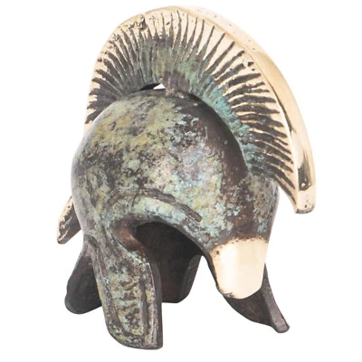 Casco Megariano Antiguo Griego Museo Bronce Réplica 1377 Foto 1 de 4