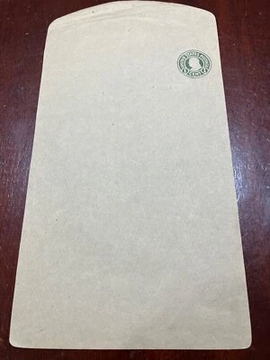 US  1915 Ic Green Wrapper PRINTED ON UNGLAZED SIDE + Cert. Scott W427a Cat $750 - Image 1 of 3