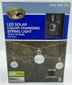 Hampton Bay LED Solar Color Changing String Lights - Patio, Deck, Party, Wedding - Picture 1 of 12