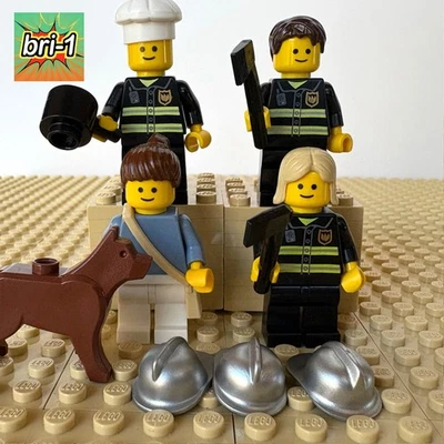 LEGO Creator, Fire Brigade: Woman + 3 Firemen, DOG, pln161, twn092, 10197, 2009 - Image 1 of 4