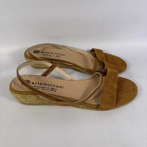Eric Michael Betsy Women’s US Size 7.5-8 EU Size 40 Low Wedge Sandals - Picture 1 of 6