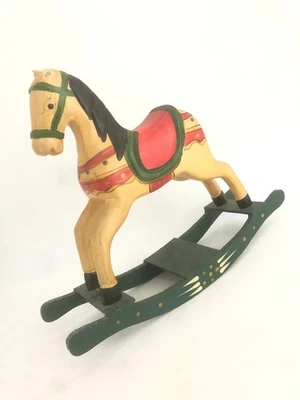 Cheval à bascule collection en bois vintage - Photo 1/4