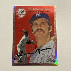 Thurman Munson 2023 Topps Chrome Platinum Anniversary Toile Rose Gold /75  - Bild 1 von 2