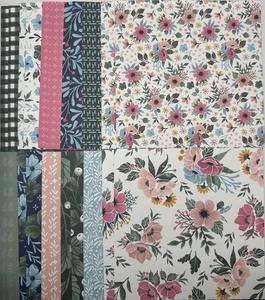 NEW! Stampin' Up! FITTING FLORETS  DSP - (24) 6x6 Sheets - Picture 1 of 1