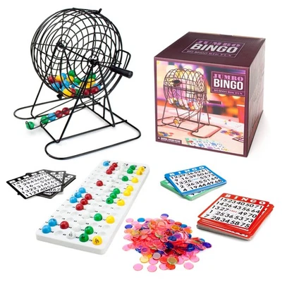 Juego de Bingo Jumbo para Adultos, Mayores, Familia y Niños - 100 Cartas 500 Fichas... Foto 1 de 4