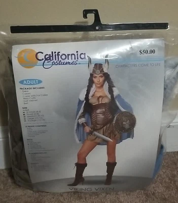 NEW Women's Sexy Viking Vixen Halloween Costume Cosplay - Small (6-8) - Image 1 of 4