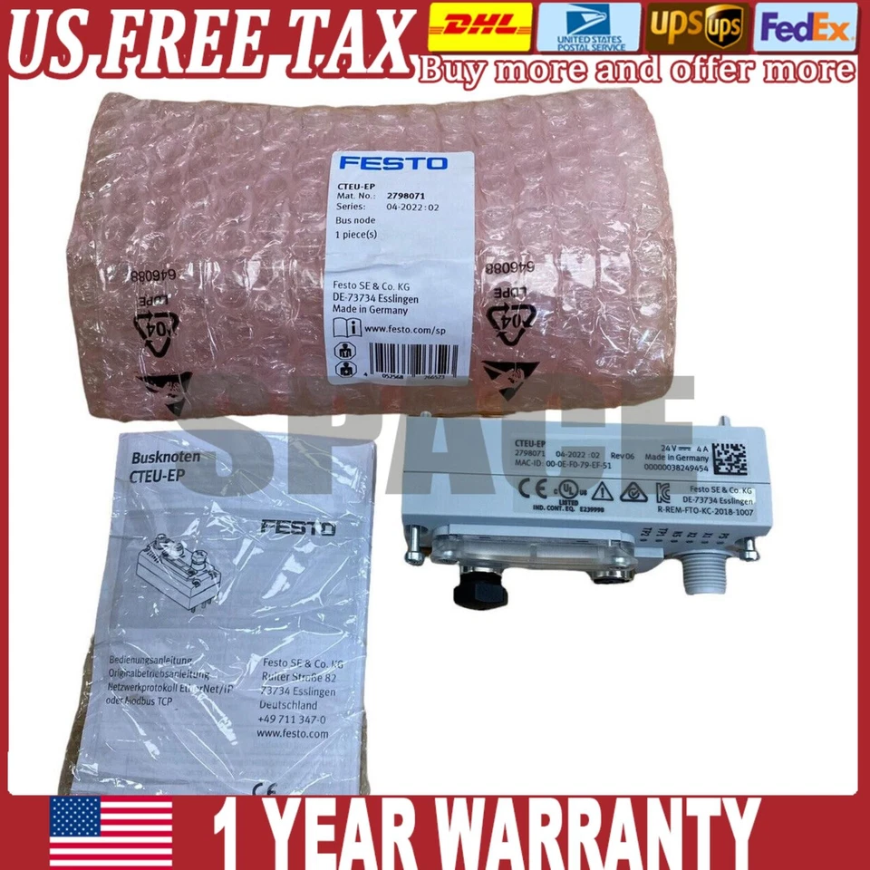 MÓDULO DE INTERFAZ UNIVERSAL FESTO CTEU-EP 2798071 FREE TAX NUEVO EE. UU. Foto 1 de 4