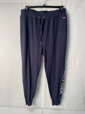 Pantalones de chándal deportivos para mujer Tommy Hilfiger azul marino nuevos con etiquetas, talla 1X Foto 1 de 3