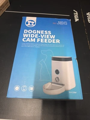 Dogness Wide Voeq Cam Feeder New White Wifi Food Dispenser - Image 1 of 4