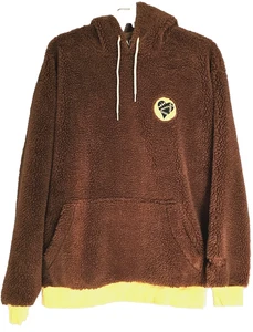 RWBY Felpa con Cappuccio Uomo 2XL Marrone Sherpa Pile Orecchie Coniglietto Anime Cosplay Pullover - Foto 1 di 8