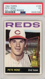 1964 Topps Set-Break #125 Pete Rose All-Star Rookie PSA 3 - Picture 1 of 2