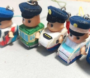 Menge 6 regionale Kewpie Riemen Schlüsselanhänger Zug Shinkansen Yamanote Linie - Bild 1 von 4
