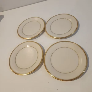 Lenox China Ewige Brot und Butter Teller Elfenbein mit Goldrand 6,5" Menge 4 - Bild 1 von 4