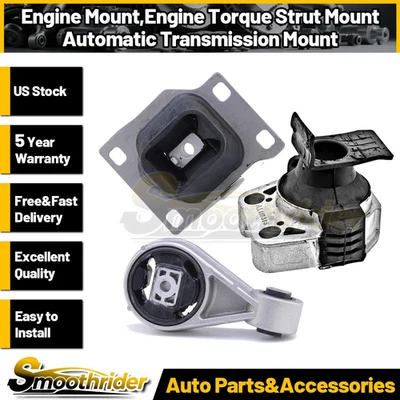 Anchor 3 件装发动机安装扭矩支柱安装 AT 安装适用于福特 Focus 2003 - 2007 — 第 1/4 张图片