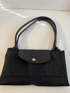 LongChamp Le Pilage Original Tote Bag, Black/Black, Large - Picture 1 of 4