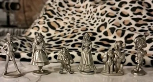 Set 6 miniature in peltro Disney Pinocchio, Alice, Signora e Vagabondo, altro - Foto 1 di 6