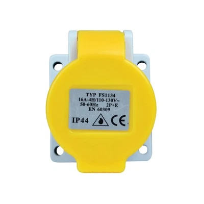 Faithfull Power Plus IP44 Panel Socket 16A 110V - Image 1 of 2