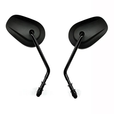 Long Stem Black Motorcycle Rear View Side Mirrors For Harley Sportster 1200 883 - Изображение 1 из 4
