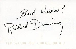 Richard Denning - Signierte Postkarte - Bild 1 von 1