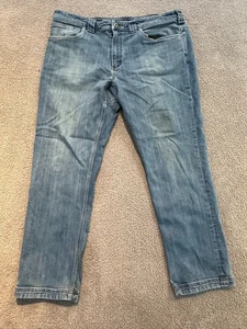 Duluth Trading Co Ballroom Double Flex Jeans Men’s 38x30 Light Wash Stretch - Picture 1 of 9