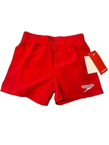 SPEEDO JUNGEN ESSENTIALS BADESHORTS BADEHOSE rot Alter 9-10 Large neu mit Etikett - Bild 1 von 4